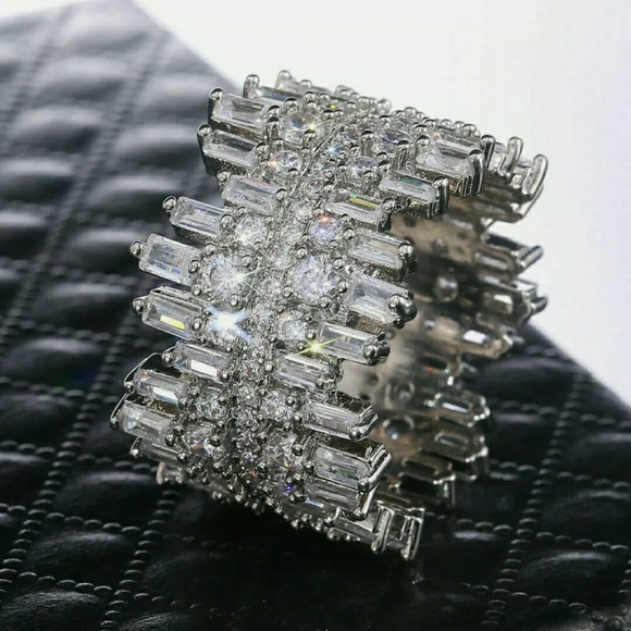 FINAL SALE   Luxury White Sapphire Ring - Picture 6 of 6